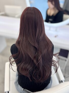 アイシー 表参道(ICY) 韓国ヘア◇ワインレッドボルドーカラーカシスピンク透明感カラー