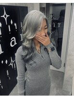 ティアム 渋谷店(Tiam shibuya) 伸ばしかけヘア/小顔ヘア/ブリーチなしカラー/髪質改善