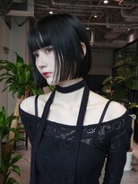 アイティーバイアルバム 藤沢店(IT by ALBUM) ボブ黒髪前髪カット小顔韓国ヘア_F1153