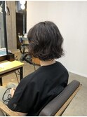 ラフに動くニュアンスボブパーマ