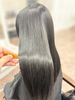 ハーシーバイアポロ 相模大野(HERSHE by apollo) x髪質改善/ホワイトグレージュ/レイヤーカット/チェリーブラウン