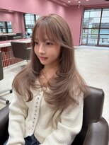 ボタン コロン 表参道 原宿(VOTAN COLON) ハイレイヤー/ミルクティー/顔まわりカット/ウォームベージュ