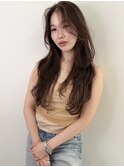2026/ss/Jigun/透け感ブラウン×ロングレイヤー
