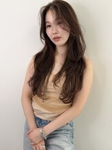 チグン(Jigun)&nbsp;2026/ss/Jigun/透け感ブラウン×ロングレイヤー