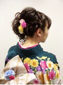 綺麗めサイドアップ