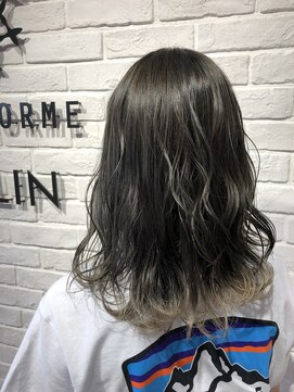 ヘア スパ ビューティー エールフォルム(HAIR SPA BEAUTY YELLFORME) グレージュ×イエローグレージュのグラデーション