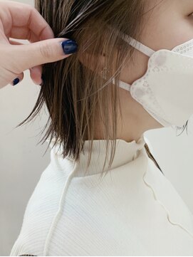 キー(kii) ポイントカラー(インナーカラー) ボブ 福岡 天神 今泉 薬院