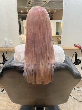 ソイ 下北沢(soi) 【pink beige】ハイトーンロング_ピンクベージュ_ケアブリーチ