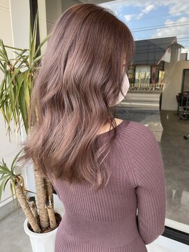 ナンバー(number+) 20代30代40代ピンクミルクティー透明感ナチュラル