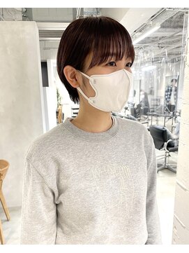 フォト 新宿(foto) グレーベージュ前髪パーマレイヤーカットダブルカラー髪質改善