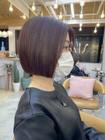 ロンドアジュール 横浜(Lond azur) 前髪なし前下がりボブがお洒落!横浜【久保田夢美】イメチェン