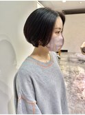 伸ばしかけショートボブ