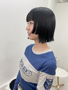 エンドリンク(endlink) 姫カットボブ×ブルーブラック