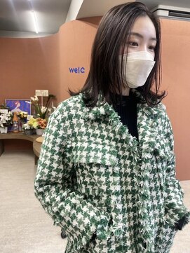 ウェルク(welc) 大人ガーリーチョコレートモードヘアー　プリカール　ハイライト