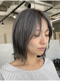 シルバーグレー/グレージュカラー/韓国風ボブ/ハイトーンボブ
