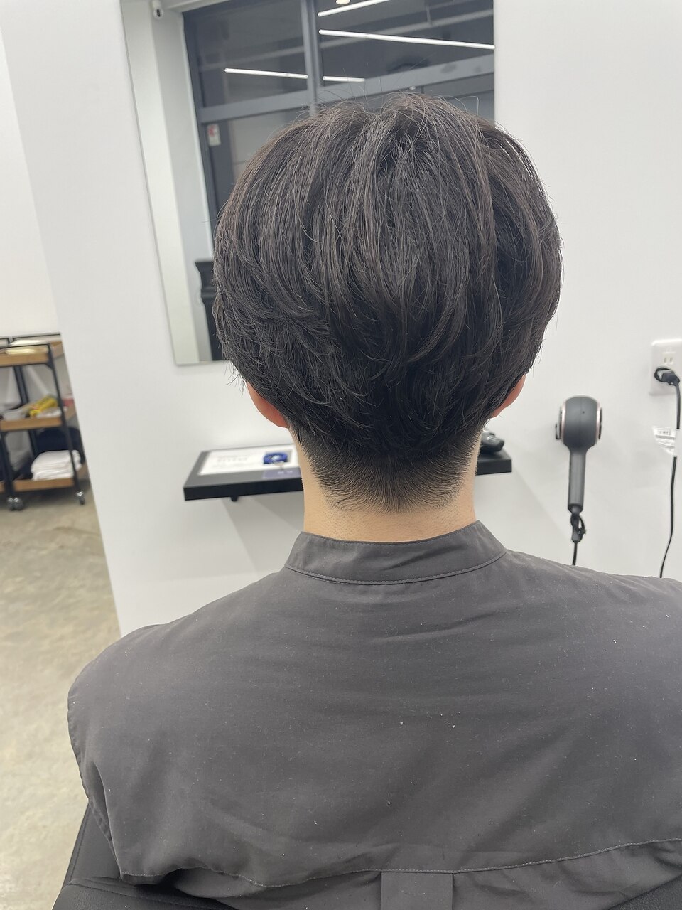パーマさま専用 ☆水戸メンズニュアンスパーマセンターパート毛流れパーマ学割