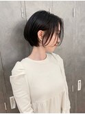 子育て中のママのおしゃれショートボブカットヘアスタイル
