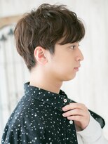 モッズヘア メン 上尾東口店(mod's hair men)&nbsp;流行りのグレージュアッシュ斜めバングビジカジショートW上尾