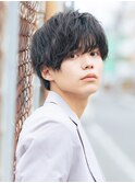 ダークアッシュ/アッシュブラック/カルマパーマ/ベリーショート