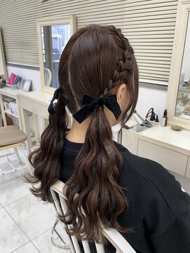 リサ 恵比寿(risa.) 編み込みツイン