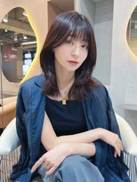 グロー 大宮(GLROW)&nbsp;□ 韓国大宮顔周りレイヤーカットくびれミディアム前髪