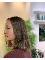 トリコ 柏(tricot) 20代30代/大人可愛い/切りっぱなしボブ/アッシュブラウン