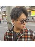 【SNSでバズり中/大人気】メンズカット×メッシュキャップ×眉毛カット