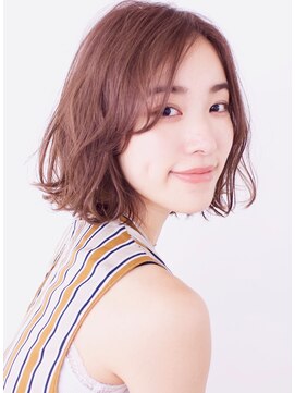 アイスバーグ ウェスト 清澄白河(eyesburg W/est) 垢抜けボブエアリーボブピンクベージュ