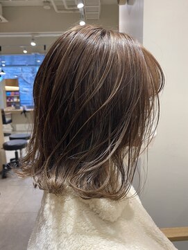 エトラ 渋谷店(etora) ナチュラル極細ハイライト/グレージュ