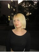 blonde bob
