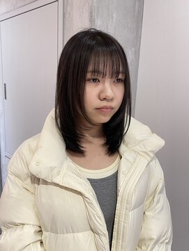 ヨーク(YOKE) 【YOKE】オリーブブラウン/レイヤーカット/ミディアムレイヤー