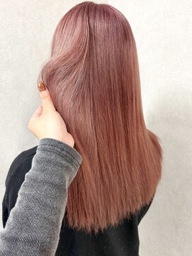 ゲームバイアランスミシー 心斎橋(GAME by Alan Smithee) ピンクベージュ/くすみカラー/ダブルカラー/ブリーチ/髪質改善