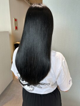 アム(amu) 髪質改善酸性ストレート/艶髪ストレート/ブルーブラック/美髪