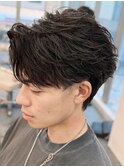奈良men'sフェザーショートフェザーパーマ