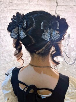 ルミナ 大阪北新地店(LUMINA)の写真/【梅田/北新地◆ヘアセットサロン】コンサート/推し活/イベントのヘアメイクは専門店で!オタク量産型も可◎