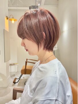 ジュベ 別府店(juve.) 別府ショートボブ顔まわりレイヤーカット髪質改善カラー