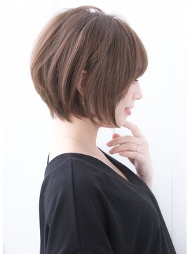 セイドット オモテサンドウ(Say. omotesando) Say.ショートボブ丸みショートひし形ショートシルキーベージュ