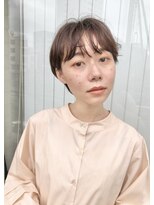 丸みショート/マッシュショート/耳かけショート