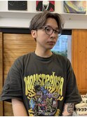 センターパート/メンズブリーチ/刈り上げ/メンズショート