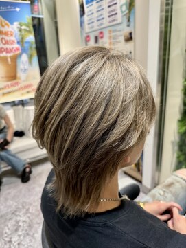 イメージア ボーノ相模大野店(IMAGE-A) 【相模大野カラー】透明感グレージュレイヤーショート