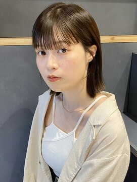 ラミエバイメルト 下北沢(lamie by melt) 花田ボブ小顔黒髪オリーブグレーココアベージュ下北沢韓国顔周り