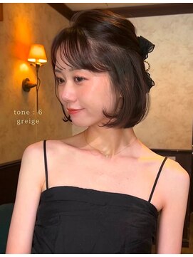 ロンド 銀座(Lond) ☆【春日】オリーブグレー/ボブ/ココアベージュ/黒髪/小顔68