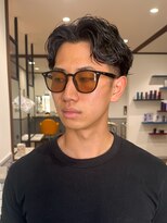 ラパンセブランメンズ 蟹江(LA PENSEE BRUN MEN'S) かきあげセンターパート
