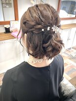 ソエルフォーヘア(soel for hair)&nbsp;お呼ばれハーフアップ☆
