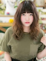 カバーヘア ブリス 戸田公園西口店(COVER HAIR bliss)&nbsp;*bliss戸田公園*くせ毛風揺れるモテミディ♪×重め前髪a
