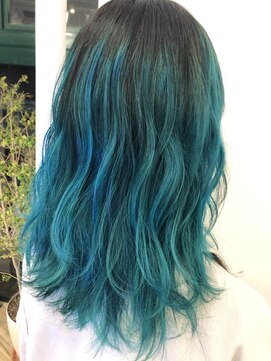 ネオヘアー 曳舟店(NEO Hair) エメラルドブルーカラー【曳舟】