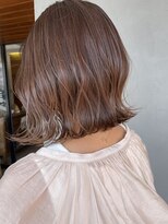 キュオンシア(CUEON. ciea)&nbsp;切りっぱなしロブ×グレージュ