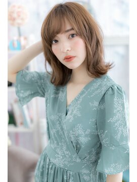 ミック 日暮里店(miq) 無造作パーマ×カーキベージュ外ハネカールウルフボブa1