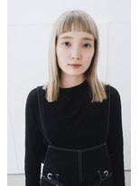 イーズ(e's)&nbsp;《e's中目黒/代官山美容室》丸み前髪×ブロンドベージュ(Genta)