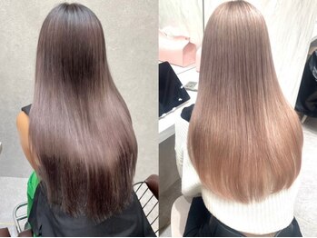 ロンド マーレ 天神大名店(Lond mare)の写真/ダメージ補修&補強を叶えるLond mare独自の髪質改善。圧倒的な艶感と柔らかな手触りを実現[天神大名]